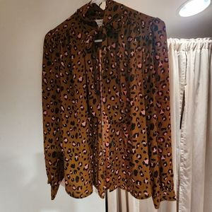 Leopard print blouse